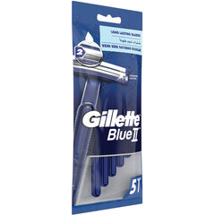 Бритвы одноразовые КОМПЛЕКТ 5 шт., GILLETTE (Жиллет) BLUE 2, для мужчин