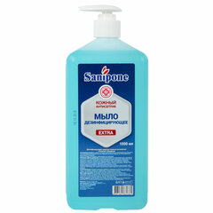 Мыло жидкое дезинфицирующее, 1 л, SANIPONE &laquo;Extra&raquo; (САНИПОН &laquo;Экстра&raquo;), дозатор