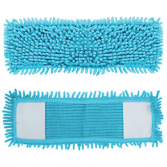 Насадка МОП плоская для швабры/<wbr/>держателя 40 см, карманы (ТИП К), микрофибра букли/<wbr/>синель, ворс 2 см, LAIMA, 603119