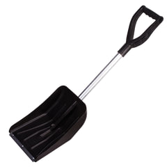 Лопата универсальная АВТОМОБИЛЬНАЯ, пластиковая, 26&times;36 см, высота 85 см, с алюминиевым наконечником, №6