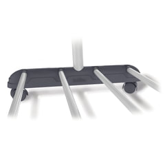 Вешалка для плечиков СН-4345, 1660&times;860&times;440 мм, передвижная, пластик/<wbr/>металл, серая/<wbr/>хром