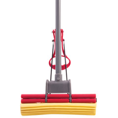 Швабра самоотжимная, роликовый двойной отжим, насадка PVA 27 см, телескопический черенок 125 см, LAIMA, 603597