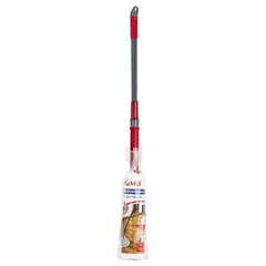 Швабра самоотжимная, скручивающийся отжим, МОП из микрофибры 603601, черенок 80-120см, LAIMA, 603600