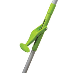 Швабра самоотжимная, механизм &laquo;Бабочка&raquo;, насадка спонж/<wbr/>микрофибра 26 см, телескопический черенок 130 см, ЛЮБАША, 603607