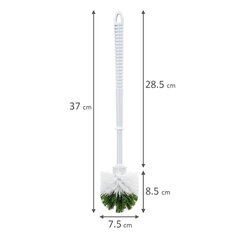 Ершик для унитаза без подставки, пластик, бело-зеленый, ЛЮБАША, 603628