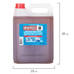 Средство моющее универсальное для поломоечных машин 5 л, ПРОГРЕСС М, малопенное