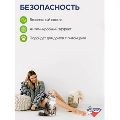 Средство для мытья пола 1 л, ЗОЛУШКА, с дезинфицирующим эффектом