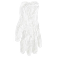 Перчатки виниловые, КОМПЛЕКТ 50 пар (100 штук), ПРОЧНЫЕ, прозрачные, размер М (средний), AVIORA