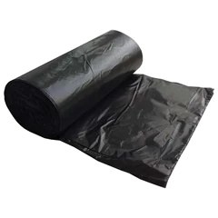 Мешки для мусора 60 л, черные, в рулоне 30 шт., ПНД, 6 мкм, 58&times;64 см, эконом, КОНЦЕПЦИЯ БЫТА &laquo;EcoClean&raquo;, 2104