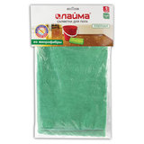 Тряпка для мытья пола из микрофибры, СУПЕР ПЛОТНАЯ, 70х80 см, зелёная, 300 г/м<sup>2</sup>, LAIMA, 603931