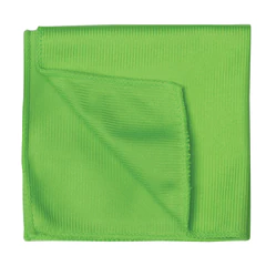 Салфетка из МИКРОФИБРЫ для стекол и зеркал 30&times;30 см, зеленая, 280 г/<wbr/>м<sup>2</sup>, LAIMA, 603933
