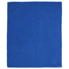 Тряпки для мытья пола, КОМПЛЕКТ 3 шт., ПЛОТНАЯ микрофибра, 50&times;60 см, синие, 260 г/<wbr/>м<sup>2</sup>, ЛЮБАША &laquo;ПЛЮС&raquo;, 603944