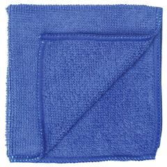 Салфетка из МИКРОФИБРЫ универсальная 30&times;30 см, синяя, 180 г/<wbr/>м<sup>2</sup>, ЛЮБАША ЭКОНОМ, 603949