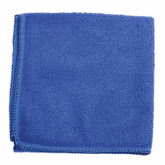 Салфетка из МИКРОФИБРЫ универсальная 30&times;30 см, синяя, 180 г/<wbr/>м<sup>2</sup>, ЛЮБАША ЭКОНОМ, 603949