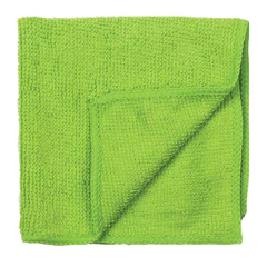 Салфетка из МИКРОФИБРЫ универсальная 25&times;25 см, зеленая, 180 г/<wbr/>м<sup>2</sup>, ЛЮБАША ЭКОНОМ, 603950