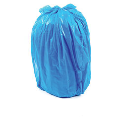 Мешки для мусора 160 л, с ушками, синие, рулон 10 шт., ПВД, 30 мкм, 90&times;125 см, PACLAN &laquo;Multitop&raquo;