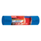Мешки для мусора 160 л, синие, в рулоне 10 шт., ПВД, 21 мкм, 120х87 см, PACLAN "Big&Strong"