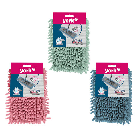 Насадка МОП плоская для швабры/держателя 40 см, карманы (ТИП К), ворсистая микрофибра, ворс 2 см, YO