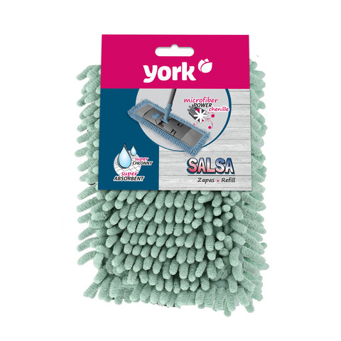 Насадка МОП плоская для швабры/держателя 40 см, карманы (ТИП К), ворсистая микрофибра, ворс 2 см, YO