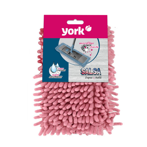 Насадка МОП плоская для швабры/держателя 40 см, карманы (ТИП К), ворсистая микрофибра, ворс 2 см, YO