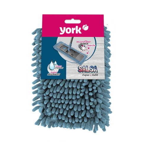 Насадка МОП плоская для швабры/держателя 40 см, карманы (ТИП К), ворсистая микрофибра, ворс 2 см, YO