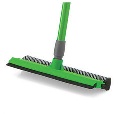 Окномойка (стяжка + губка), КОМПЛЕКТ с ТЕЛЕСКОПИЧЕСКИМ ЧЕРЕНКОМ 75-130 см, ширина рабочей части 24,5 см, YORK, 084140