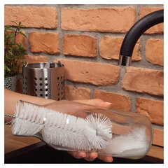 Ершик для мытья бутылок, ширина 6 см, длина с рукояткой 38,5 см, пластиковый, YORK