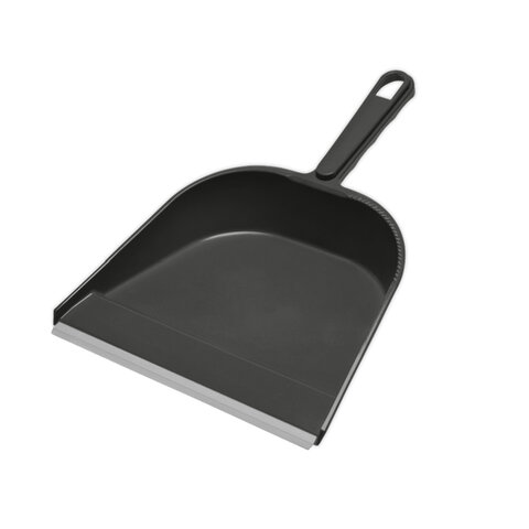 Совок для мусора, низкая ручка, с резиновой кромкой, ширина 23 см, пластик, цвет ассорти, YORK, 6102