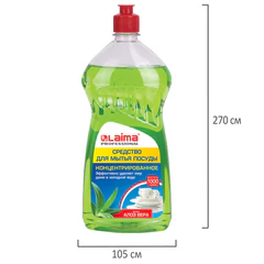 Средство для мытья посуды 1 кг, LAIMA PROFESSIONAL, концентрат, &laquo;Алоэ Вера&raquo;, 604647