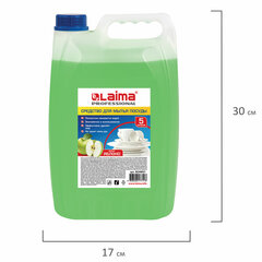 Средство для мытья посуды 5 л, LAIMA PROFESSIONAL, концентрат, &laquo;Яблоко&raquo;, 604651