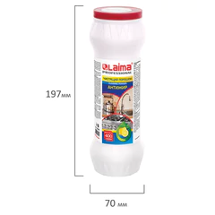 Чистящее средство 400 г, LAIMA PROFESSIONAL Антижир &laquo;Лимон&raquo;, порошок, 604654