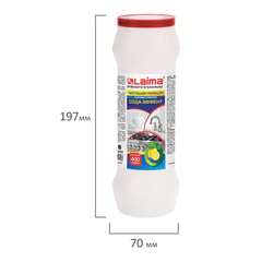 Чистящее средство 400 г, LAIMA PROFESSIONAL Сода-Эффект &laquo;Лимон&raquo;, порошок, 604656