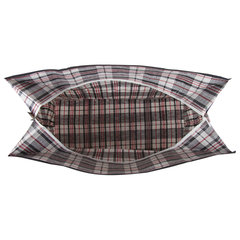 Сумка-баул хозяйственная, полипропилен, 60&times;45&times;25 см, 68 литров, черно-красная, 150 г/<wbr/>м<sup>2</sup>, ЛЮБАША, 604700