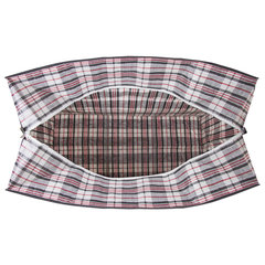 Сумка-баул хозяйственная, полипропилен, 80&times;60&times;35 см,168 литров, черно-красная, 170 г/<wbr/>м<sup>2</sup>, ЛЮБАША, 604704