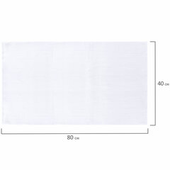 Салфетки ВАФЕЛЬНЫЕ отбеленные, 40&times;80 см, плотность 120 г/<wbr/>м<sup>2</sup>, КОМПЛЕКТ 50 шт., бюджет LAIMA, 604757