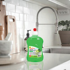 Средство для мытья посуды 500 мл, ЛЮБАША &laquo;Яблоко&raquo;, пуш-пул, 604779