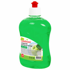 Средство для мытья посуды 500 мл, ЛЮБАША &laquo;Яблоко&raquo;, пуш-пул, 604779