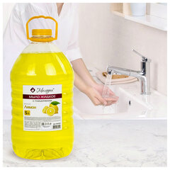 Мыло жидкое 5 л, МЕЛОДИЯ &laquo;Лимон&raquo;, с глицерином, ПЭТ, 604787