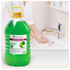 Мыло жидкое 5 л, МЕЛОДИЯ &laquo;Зеленое яблоко&raquo;, с глицерином, ПЭТ, 604788