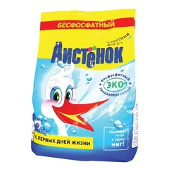 Стиральный порошок для всех типов стирки 2,4 кг, АИСТЁНОК, бесфосфатный