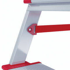 Стремянка алюминиевая 5 ШИРОКИХ СТУПЕНЕЙ 13 см, площадка 1,1 м, нагрузка 225 кг, вес 6 кг, НОВАЯ ВЫСОТА, 3117105