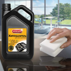 Средство для чистки плит, духовок, грилей от жира/<wbr/>нагара 3 л, UNICUM &laquo;Gold Professional&raquo;