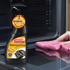 Средство для чистки плит, духовок, грилей от жира/<wbr/>нагара 500 мл, UNICUM (Уникум) &laquo;Gold&raquo;, спрей