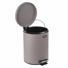 Ведро мусорное с педалью 12 литров &laquo;Classic&raquo;, СЕРОЕ МАТОВОЕ, металлическое, со съемным внутренним ведром, LAIMA, 604944