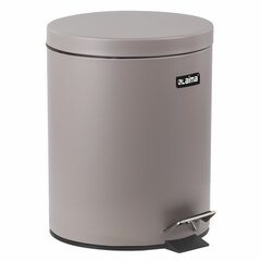 Ведро мусорное с педалью 12 литров &laquo;Classic&raquo;, СЕРОЕ МАТОВОЕ, металлическое, со съемным внутренним ведром, LAIMA, 604944