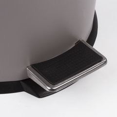 Ведро мусорное с педалью 20 литров &laquo;Classic&raquo;, СЕРОЕ МАТОВОЕ, металлическое, со съемным внутренним ведром, LAIMA, 604946