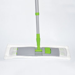 Швабра с флаундером 40 см, телескопический черенок 120 см, резьба 1,6 см, микрофибра (тип К), ЛЮБАША, 605028