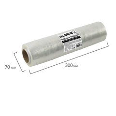 Пленка пищевая ПЭ 300 мм х 300 м, ГАРАНТИРОВАННАЯ ДЛИНА, 6 мкм, вес нетто 0,48 кг ±5%, LAIMA, 605039