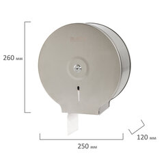 Диспенсер для туалетной бумаги LAIMA PROFESSIONAL BASIC (Система T2) малый, нержавеющая сталь, матовый, 605048