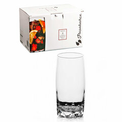 Стакан высокий, 375 мл, КОМПЛЕКТ 6 штук, стекло, PASABAHCE &laquo;СИЛЬВАНА&raquo;, фирменная подарочная упаковка, 42812